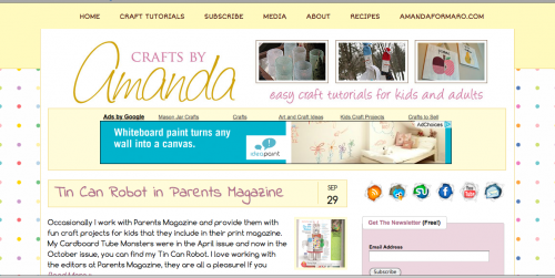 Crafts by Amanda moved to WordPress