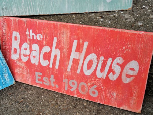Custom beach house signs - AmandaFormaro.com